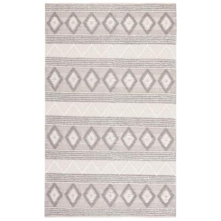 Safavieh 4 x 6 ft. Natura Contemporary & Global Rectangle Hand Woven Rug Ivory & Grey NAT829F-4